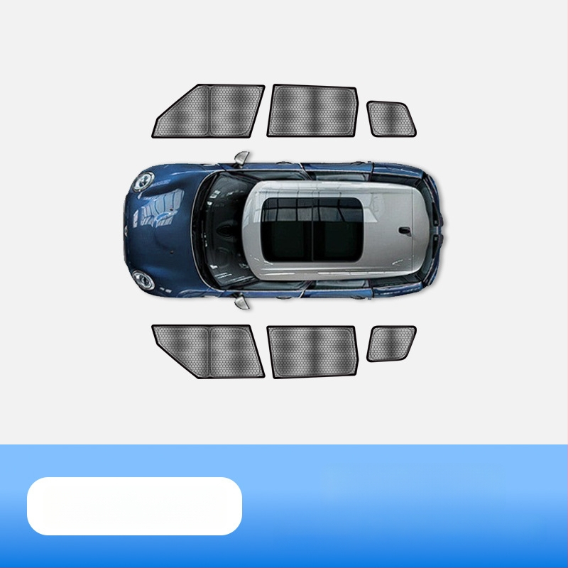 Automobilio saulės skydelis MINI Cooper iš carAwait – titano medžiaga, plokščias montavimas, logotipo spauda įmanoma