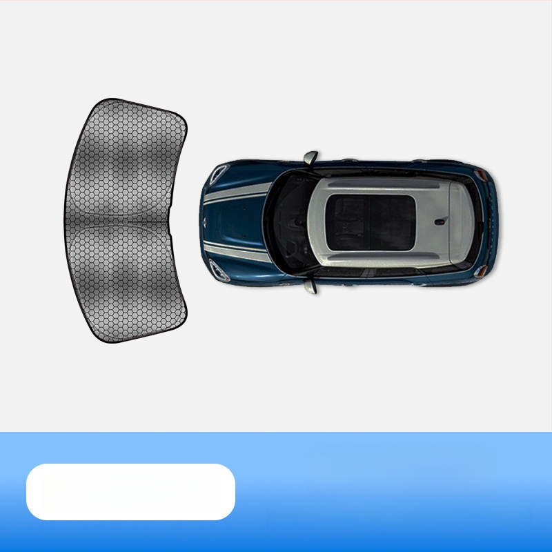 Automobilio saulės skydelis MINI Cooper iš carAwait – titano medžiaga, plokščias montavimas, logotipo spauda įmanoma