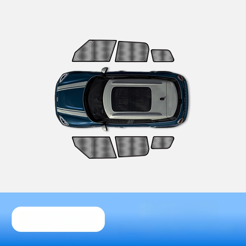 Automobilio saulės skydelis MINI Cooper iš carAwait – titano medžiaga, plokščias montavimas, logotipo spauda įmanoma