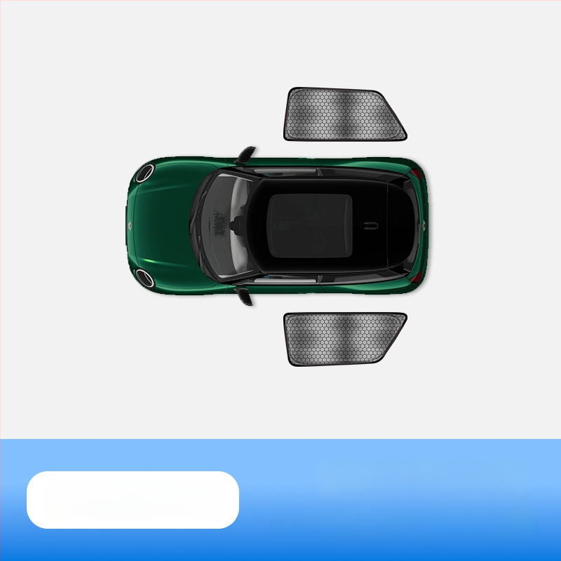 Automobilio saulės skydelis MINI Cooper iš carAwait – titano medžiaga, plokščias montavimas, logotipo spauda įmanoma