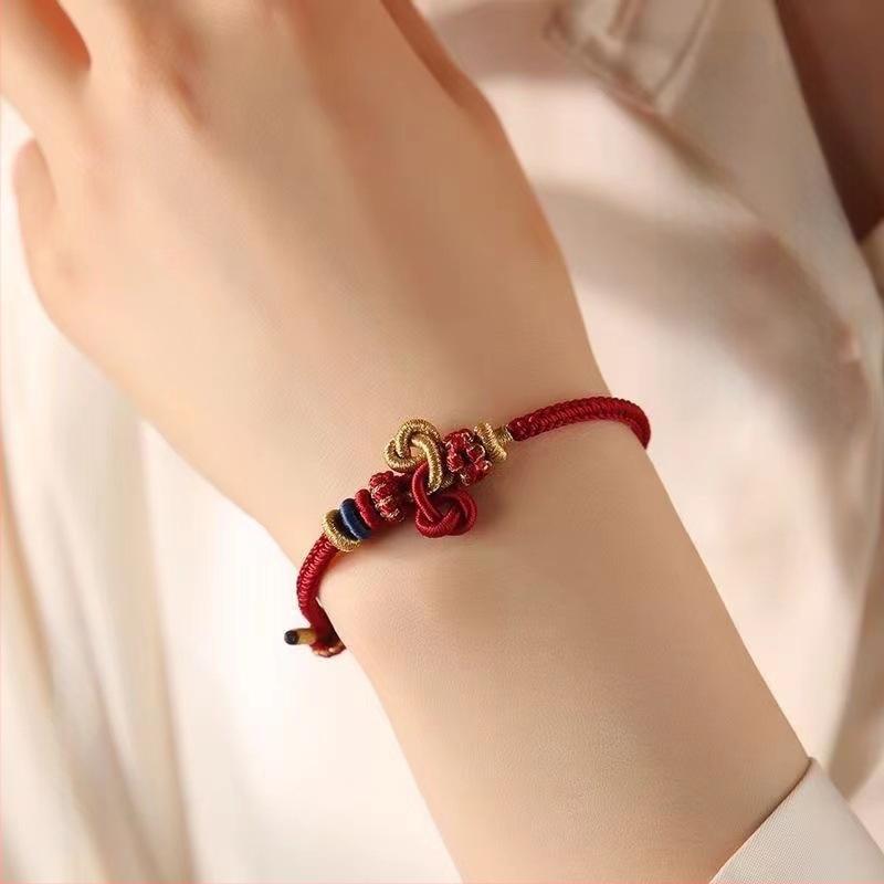 Unisex βραχιόλι από κορδόνι, εθνοτικό στυλ, χειροποίητο πλεκτό, φθινοπωρο 2024