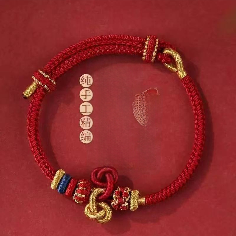 Unisex βραχιόλι από κορδόνι, εθνοτικό στυλ, χειροποίητο πλεκτό, φθινοπωρο 2024