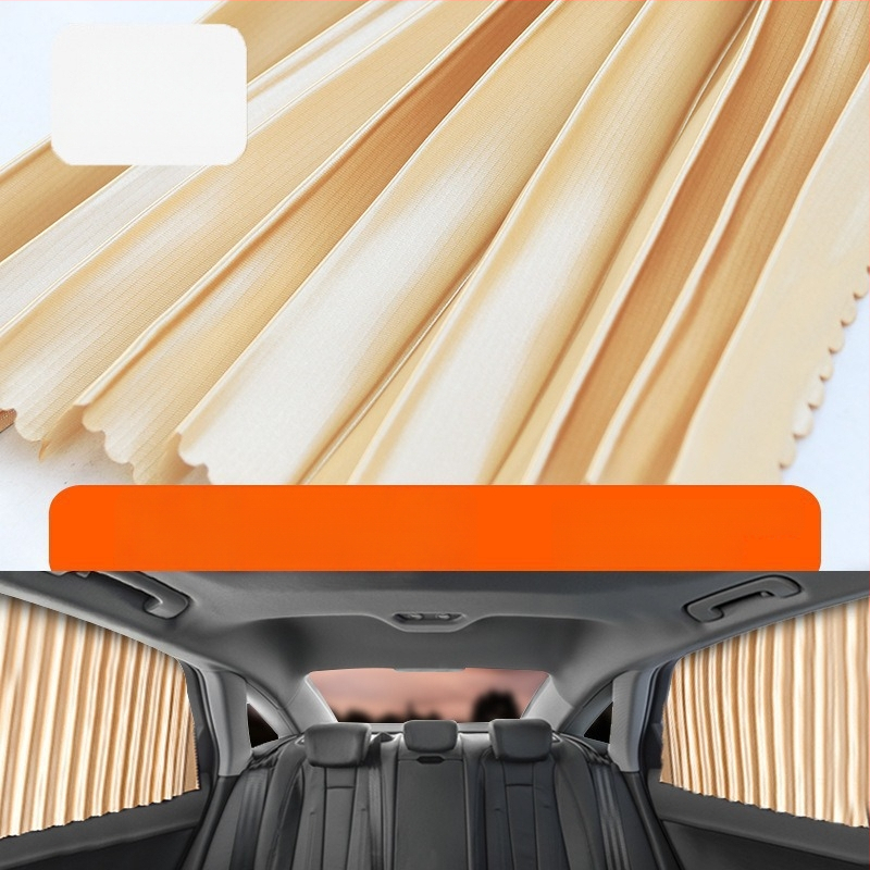 Parasolar auto din plasă de nylon, fixare magnetică, universal pentru geamul mașinii, protecție solară și izolare termică