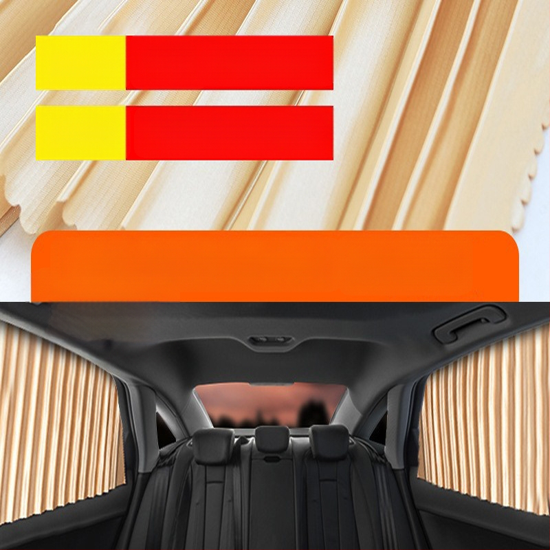 Parasolar auto din plasă de nylon, fixare magnetică, universal pentru geamul mașinii, protecție solară și izolare termică