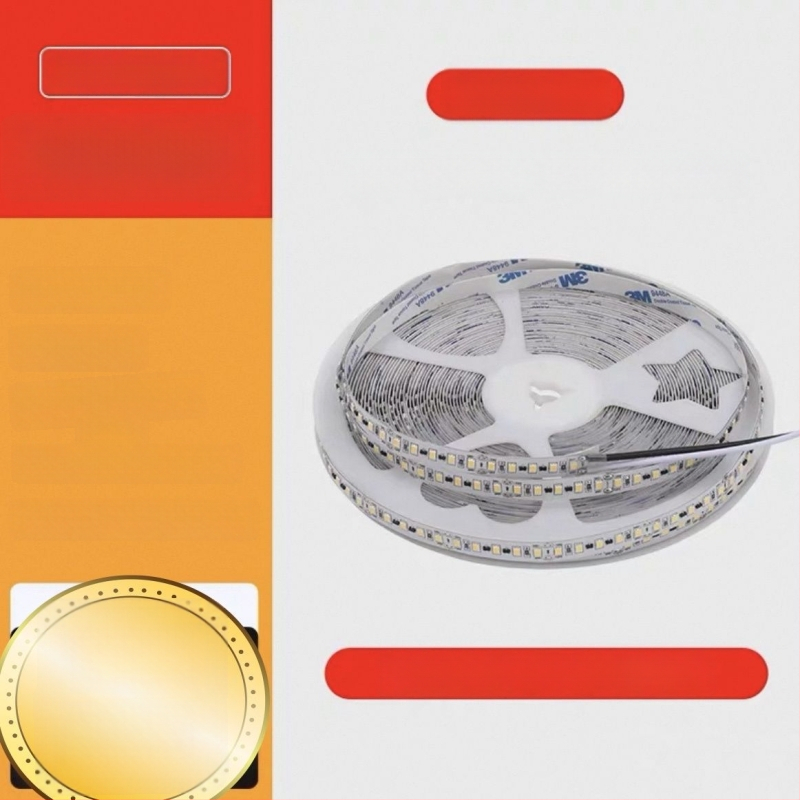 Monokróm LED szalag 220V – lineáris beépített világítás vitrinekhez, öntapadós dekoratív fénycsík, 10–15W, Xing jian LED chip, CRI 60–79