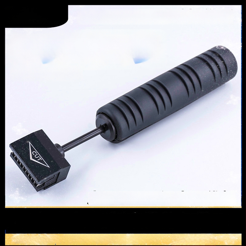 Laidų kirpimo įrankis skirstymo rėmei — atsparus dilimui, aliuminio korpusas, pjovimo galvutė iš A3 plieno, spyruoklė Mn65, svoris 0,55 kg, Prekės ženklas: GY