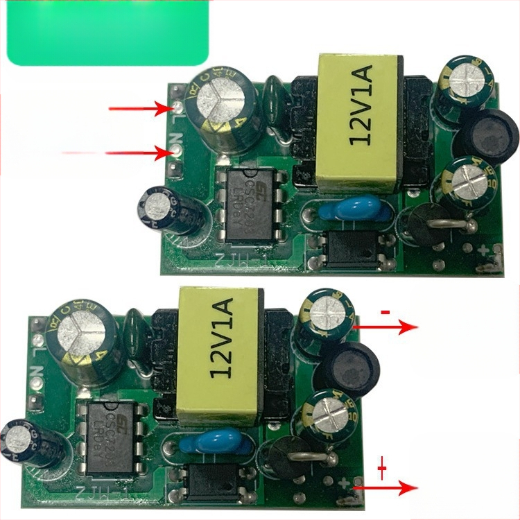 Modul AC-DC de coborâre, sursă de alimentare cu comutare izolată, intrare 220V, ieșire 12VDC 1A, 12W
