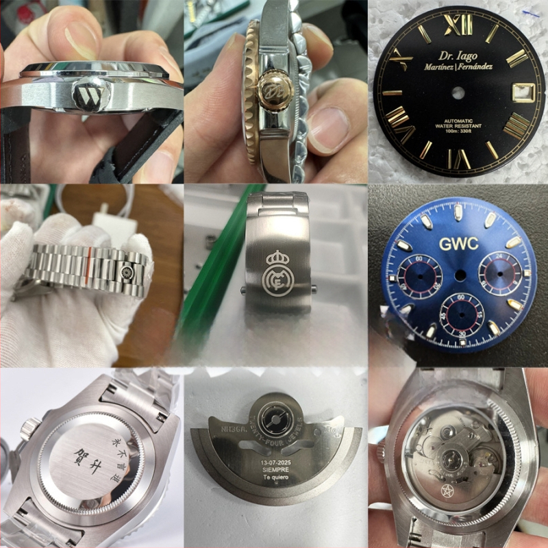 Set de ace pentru ceas, trei ace, luminoase, compatibile cu mișcările 8215/NH35, Cutie: 1, Toamna 2025