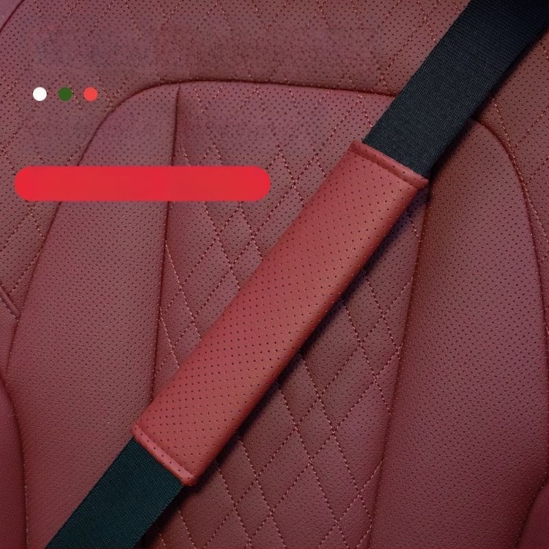 Защитна подложка за колан за автомобил — изкуствена кожа, мека и дишаща, против износване, против задушаване, универсална кройка