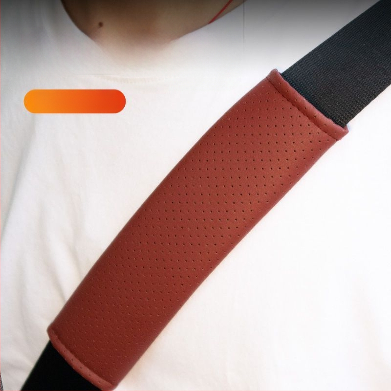 Защитна подложка за колан за автомобил — изкуствена кожа, мека и дишаща, против износване, против задушаване, универсална кройка