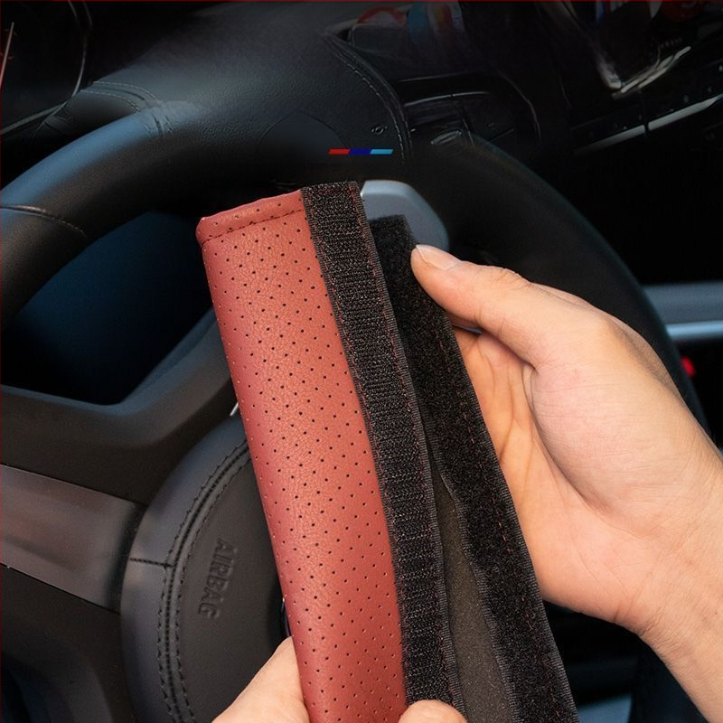 Защитна подложка за колан за автомобил — изкуствена кожа, мека и дишаща, против износване, против задушаване, универсална кройка