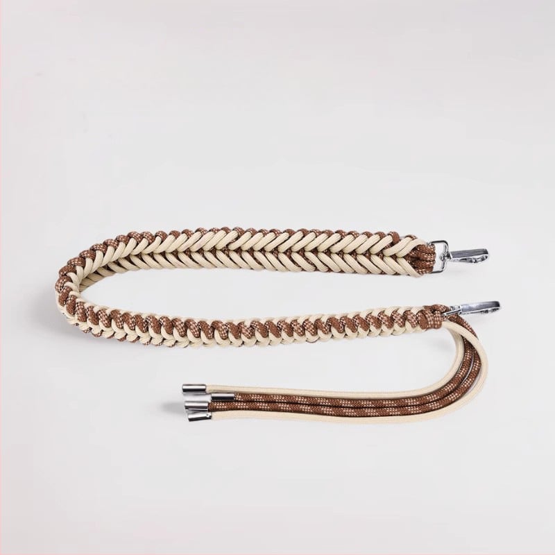 Rankų darbo ilgas pečių dirželis su transformacijos sageimmiu kuprinėms ir tote krepšiams — poliesteris, dryžiai, mišrus stilius, apkrovos mažinimas