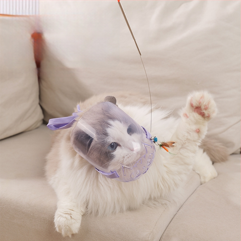 Macska-muzsál – ABS műanyag, Yf márka, harapás elleni kézi használatra (injekciók és fürdetés)