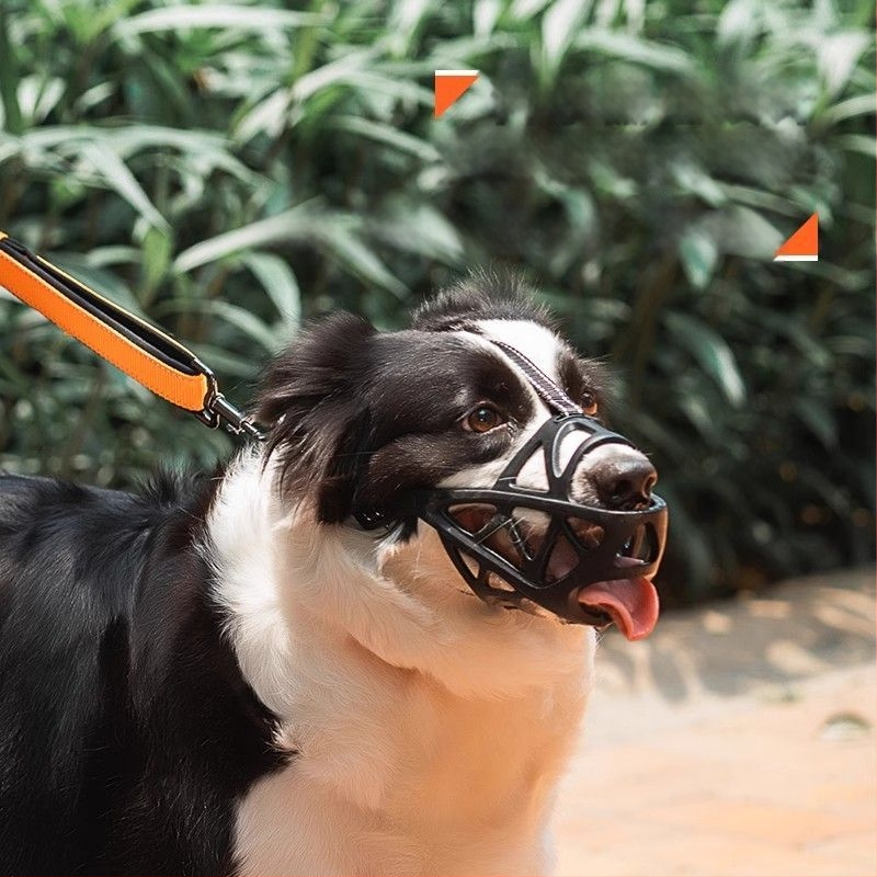 Psi maska za sprečavanje ugriza, lajanja i hranjenja, s nastavkom za piće vodu i uređajem protiv lajanja - Hao mark, poliester
