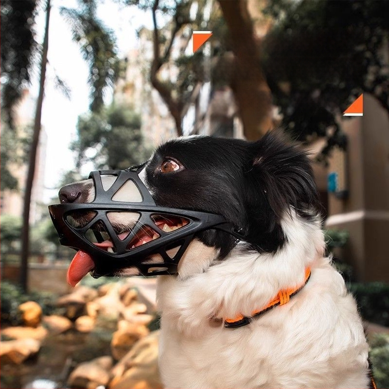 Psi maska za sprečavanje ugriza, lajanja i hranjenja, s nastavkom za piće vodu i uređajem protiv lajanja - Hao mark, poliester