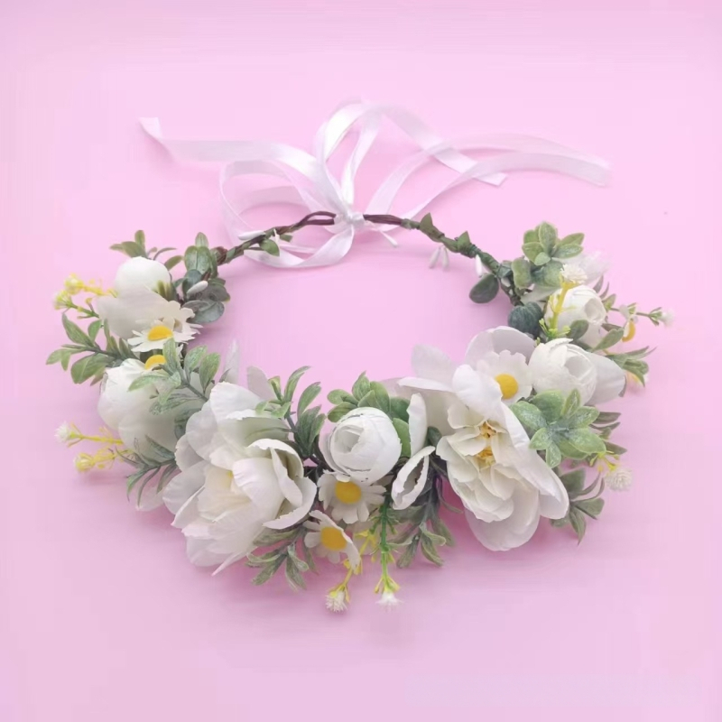 Hajpánt virágos mintával, szövet anyag, női stílus, virág dizájn, egyenként csomagolva