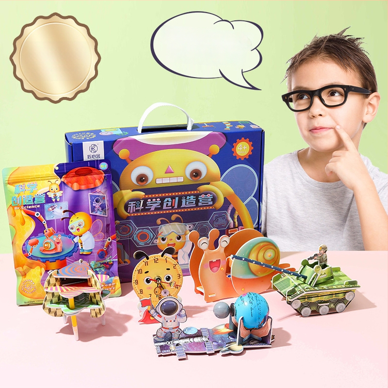 STEAM Tudományos készlet gyerekeknek - EVA habból készült oktatási játék, 7–14 éveseknek, gyakorlati tanulás, kognitív és szenzoros fejlődés, interaktív STEM tevékenységek