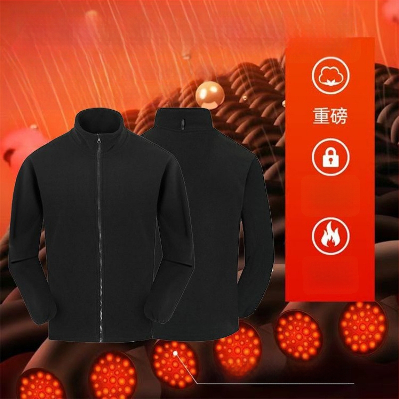 Поларено яке с качулка, райе, памучна тъкан, подплата полиестер