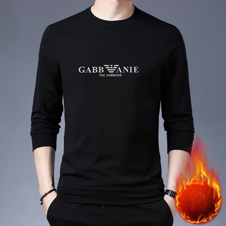 Vīriešu flīsa džemperis ar apaļu kaklu, 96% poliesters, garas piedurknes, uzrakstu drukāšana, pieguļošs piegriezums