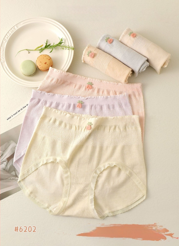 Moteriškos vidutinio juosmens kelnaitės iš viskozės jacquard audinio; sėdmenų pakėlimas, kvėpuojančios, pilvo kontrolė, antibakterinės; medvilninis intymi įdėklas.