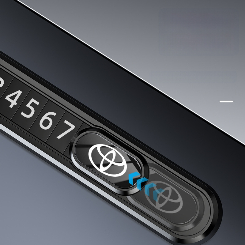 Метална табелка за временно паркиране и преместване на автомобил, светеща в тъмното, без персонализация