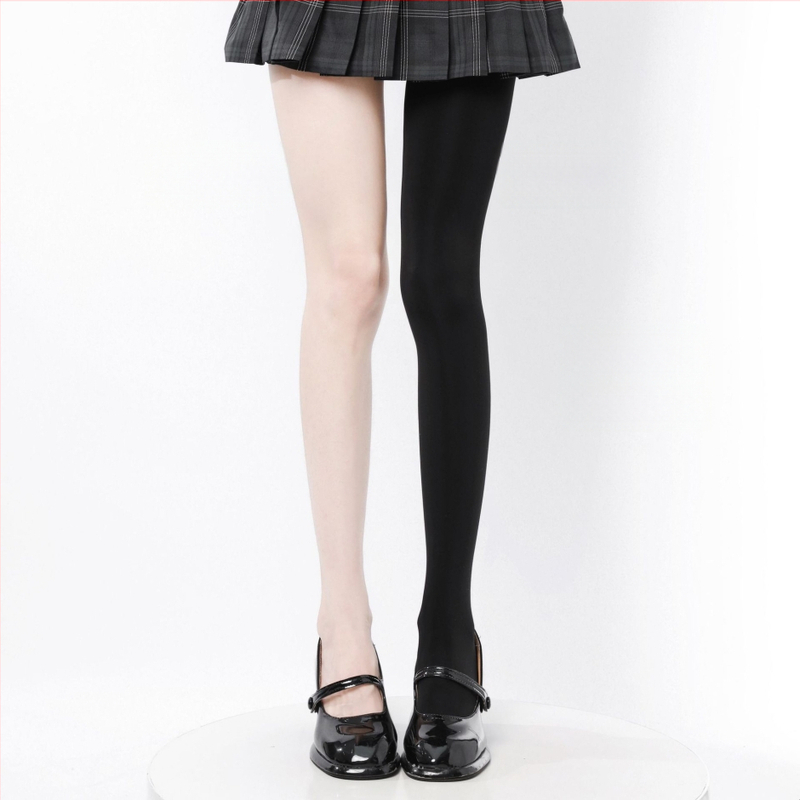 Najlon tajice od poliestera s flec podlogom, japanski stil, 70-80% poliester, podiže stražnjicu, oblikuje noge, jednobojni uzorak