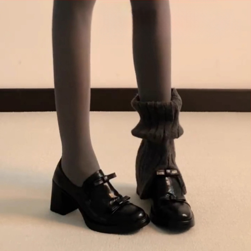 Ženske Mary Jane cipele, PU gornji dio, debeli potpetica 6-8 cm, kvadratni nos