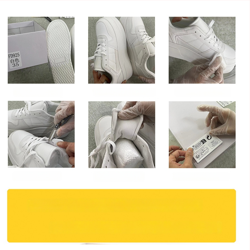 Ženske tenisice s debelim potplatom za povećanje visine, svakodnevne sportske tenisice, EVA srednja i EVA potplata, gornji materijal mikrovlakno, vezice