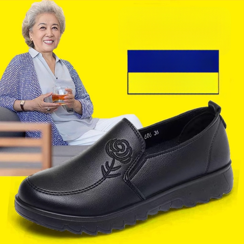 Dámske casual/Mom topánky, okrúhla špička, vrchná časť z dvojitej hovädzej kože, mäkká koža, protišmyková gumová podrážka