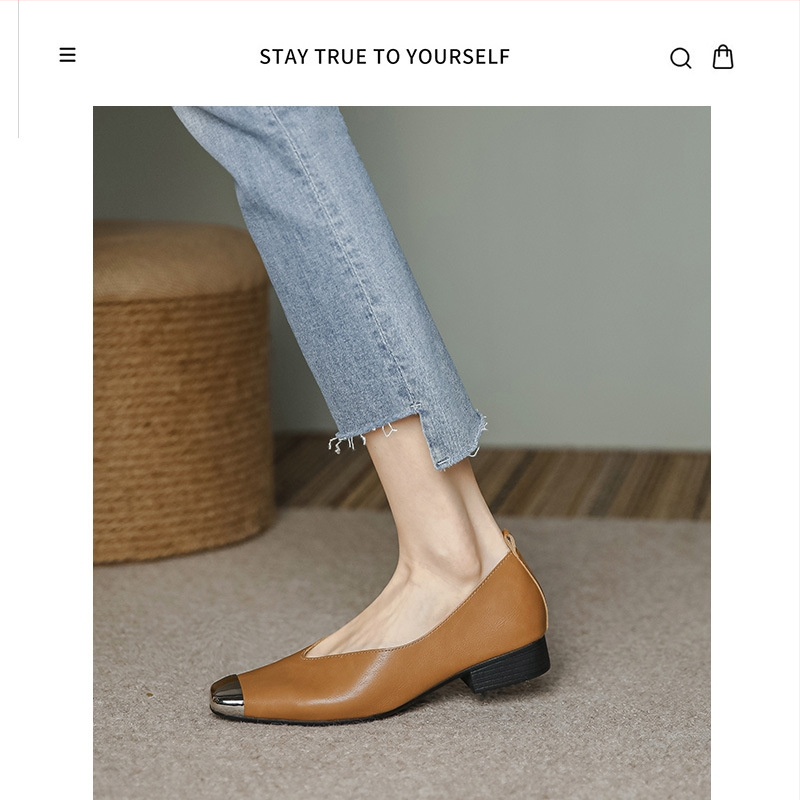 Dámske casual topánky z dvojvrstvovej hovädzej kože, nízky podpätok 1–3 cm, gumová podrážka, textilná stielka, na každodenné nosenie, všetky ročné obdobia