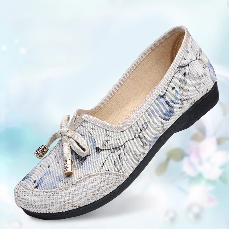 Dámske plátenné tenisky, nízky vrch, kvetinový vzor, gumová podrážka, kórejský štýl