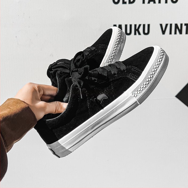 Платнени обувки, нисък връх, вулканизирана гумена подметка, дишаща памучна подплата, корейски Ulzzang стил