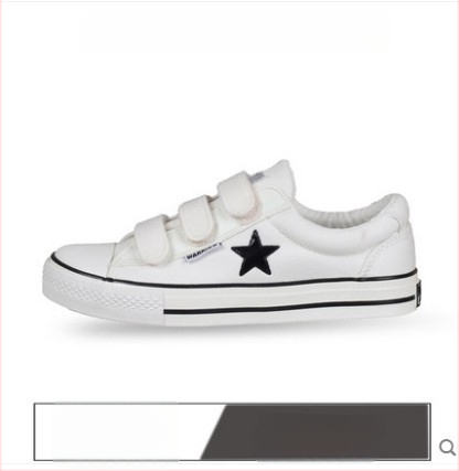 Kanvasové tenisky s Velcro zapínaním – unisex, nízky strih, kanvasový vršok, vulkanizovaná gumová podrážka, vnútorné textílie