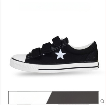 Kanvasové tenisky s Velcro zapínaním – unisex, nízky strih, kanvasový vršok, vulkanizovaná gumová podrážka, vnútorné textílie