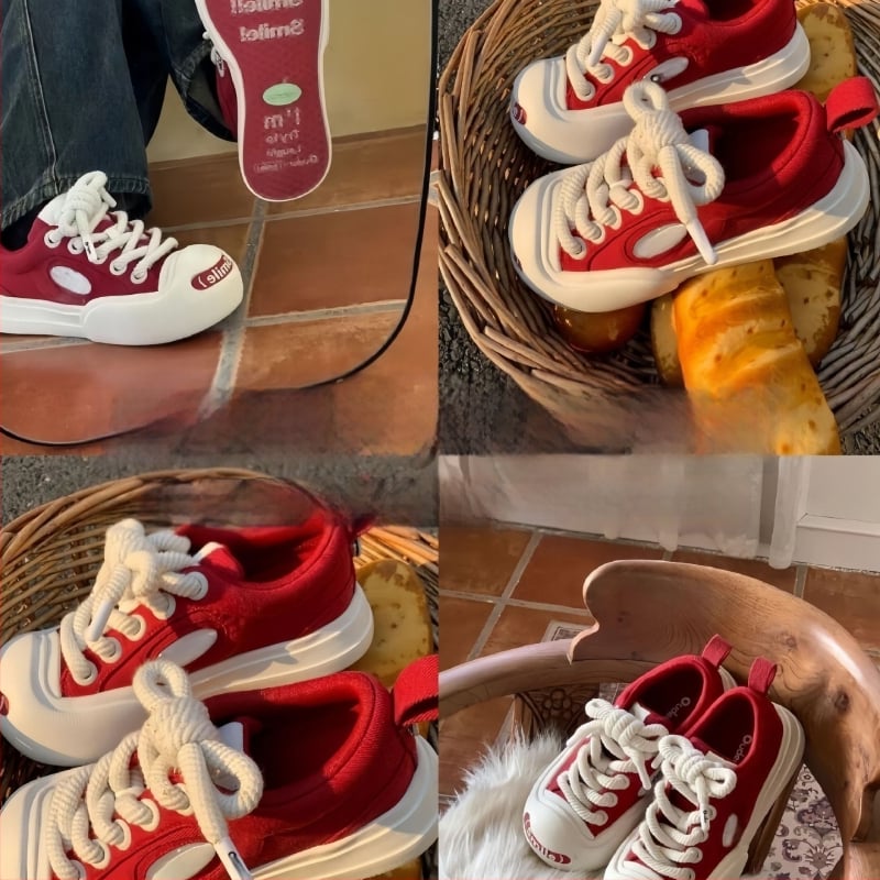 Канвасови обувки, горен материал: канвас; подметка: гума; закопчаване отпред с връзки; дебела подметка; унисекс; лято