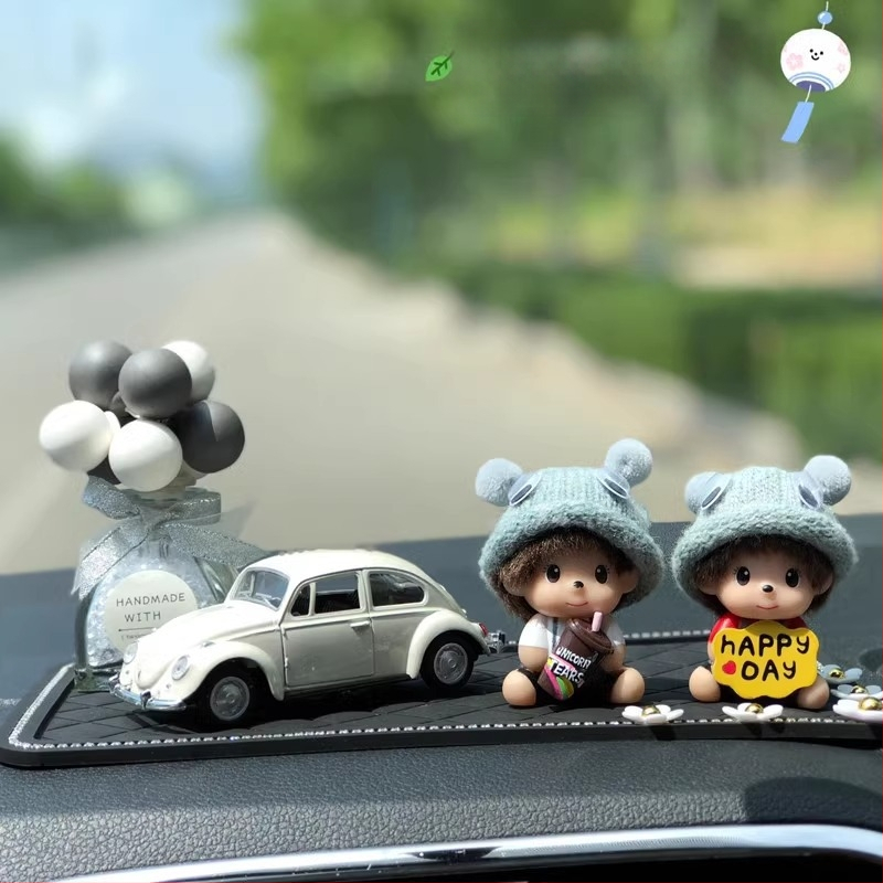 Ornament auto din plastic, stil cartoon, pentru decor interior, personalizare disponibilă, accesoriu pentru consola centrală