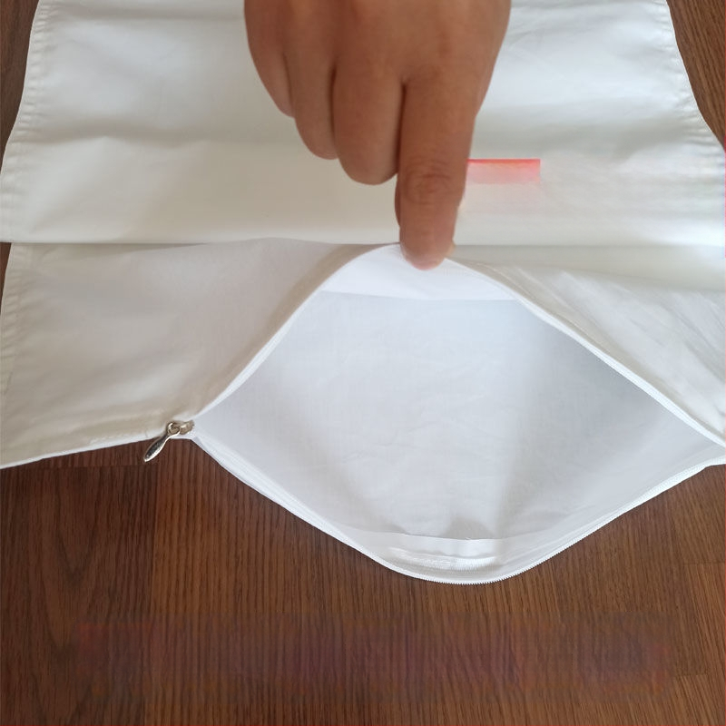 Husă interioară pentru pernă cu puf de rață, protecție anti-perne, 100% bumbac, țesătură simplă, 40s, țesut vopsit