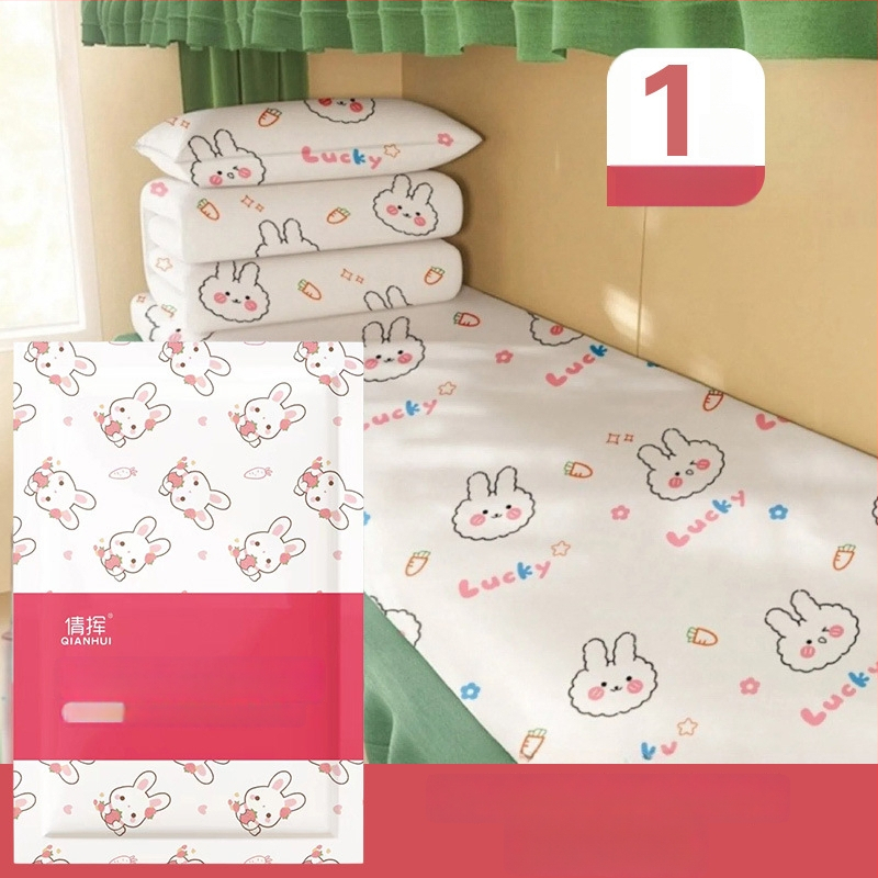 Set de lenjerie de dormit pentru tren – de unică folosință – 3 piese: cearșaf pentru patul simplu, husă de pilotă, husă de pernă – material nețesut, Zhongheng