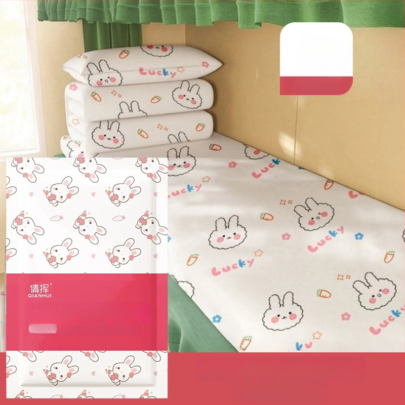 Set de lenjerie de dormit pentru tren – de unică folosință – 3 piese: cearșaf pentru patul simplu, husă de pilotă, husă de pernă – material nețesut, Zhongheng