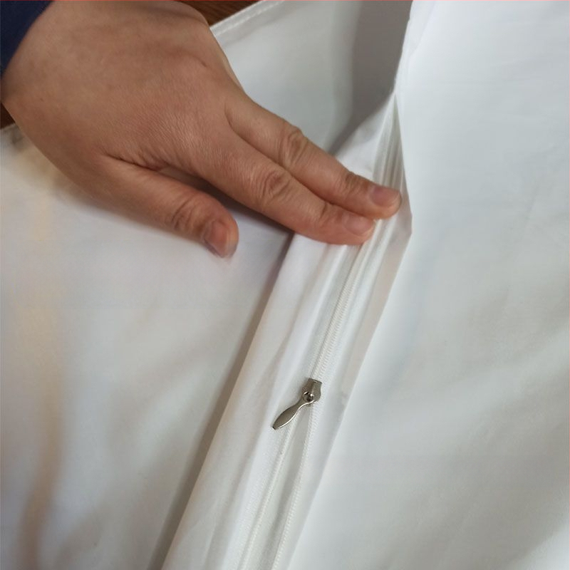 Husă interioară pentru pernă din bumbac 100%, țesătură simplă, 40s, protecție împotriva penelor