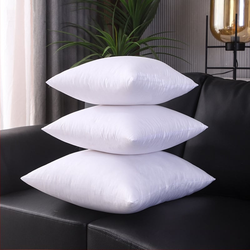 Nucleu de pernă și husă, exterior poliester, umplutură din fibre de poliester, cusătură prin îmbinare, stil modern minimalist