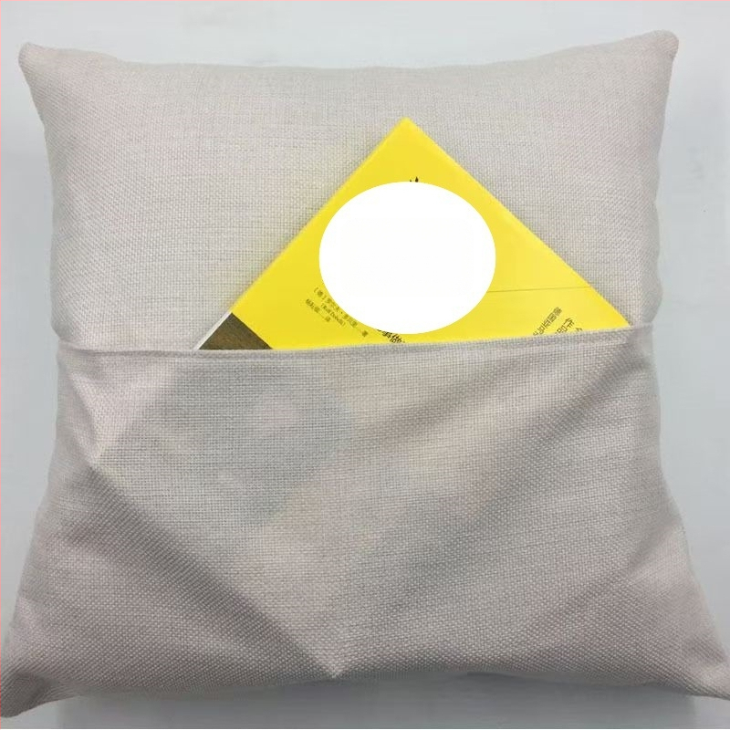 Husă pentru pernă din bumbac-lin, personalizabilă, stil modern minimalist