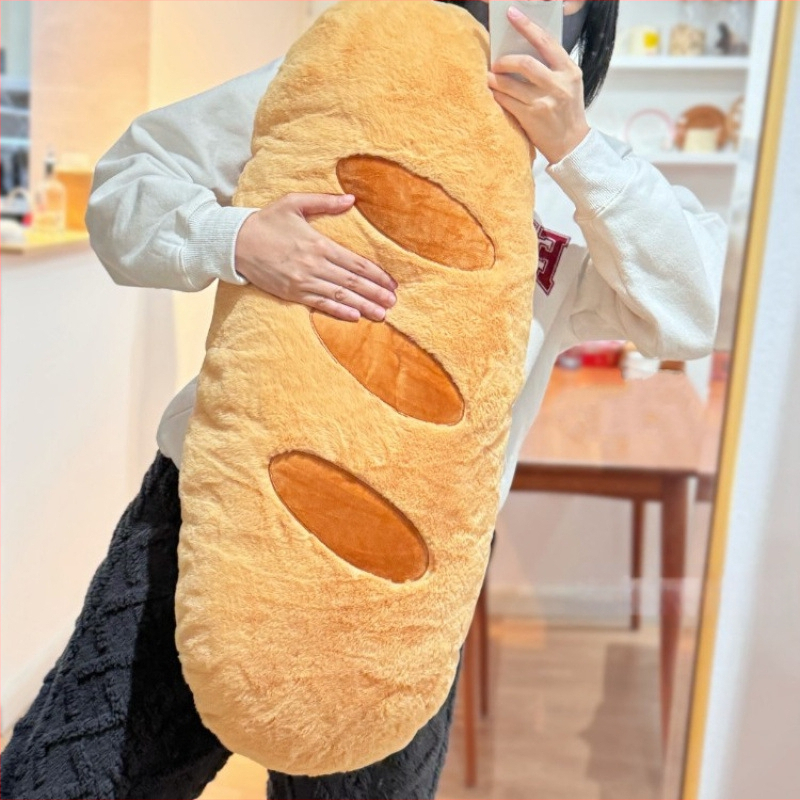 Perne în formă de baghetă, husă pluș, pernă decorativă lungă pentru canapea sau lângă pat, umplutură PP bumbac, stil desen animat