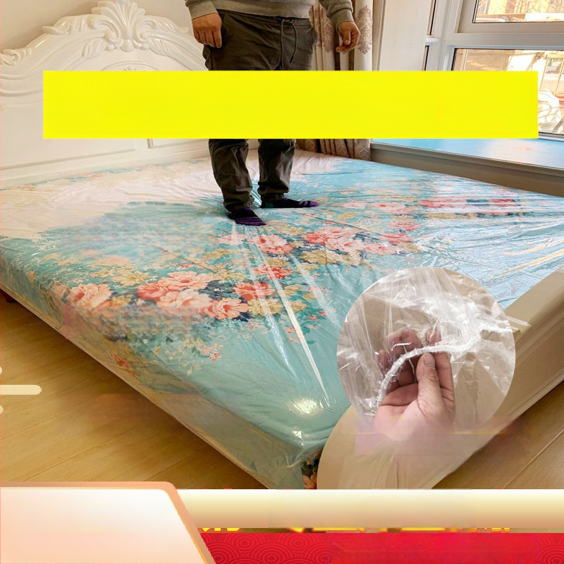 Protecție din plastic pentru saltea, husă de pat în stil cearșaf, model monocrom, țesătură twill, greutate ≥5000 g