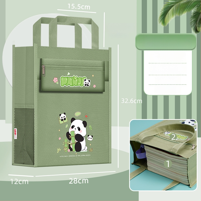 Geantă pentru fete din învățământ primar pentru cărți și teme, material Oxford, fermoar, Bai yi