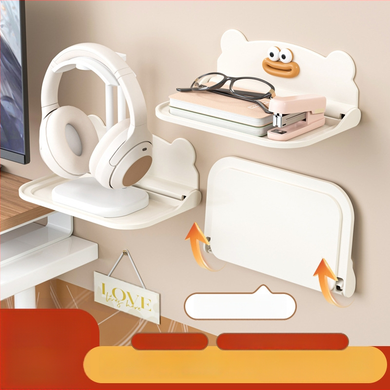 Raft pliabil de perete, material PP, un singur etaj, multifuncțional