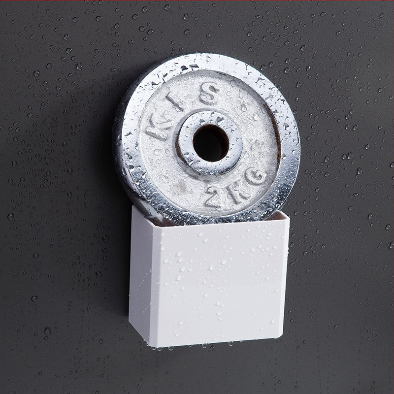 Raft de depozitare pentru baie, montaj pe perete, ABS, fără găuri, pentru periuțe, pastă de dinți și pieptene — 1 nivel