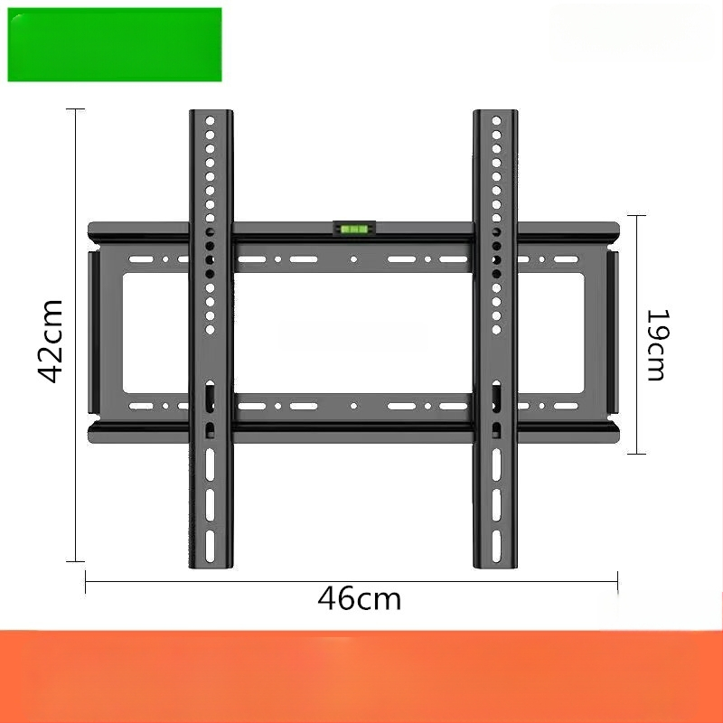Универсален стенен монтаж за телевизор 26–65 инча, ултра тънък, студено валцована стомана, модел T50, тегло 1000 г