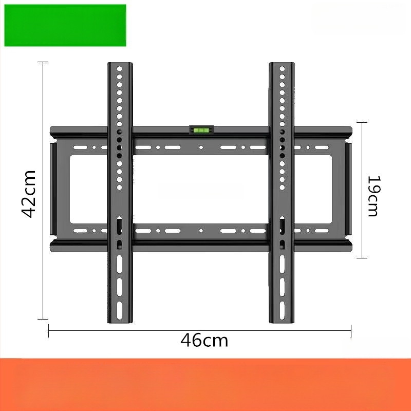 Универсален стенен монтаж за телевизор 26–65 инча, ултра тънък, студено валцована стомана, модел T50, тегло 1000 г