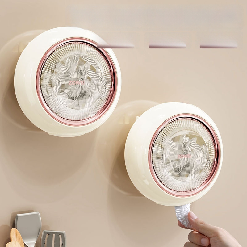 Nástenný skladovací box na jednorazové vrecká pre uchovanie potravín | ABS+PET+TPR, 99% nové plastové materiály